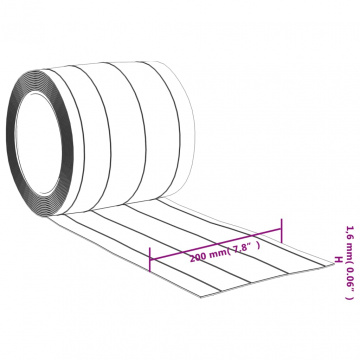 Perdea pentru ușă, transparent, 200 mmx1,6 mm 50 m, PVC - Img 6