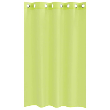 Perdele Voile cu Oelii 2 buc Verde măr 140x175 cm - Img 4