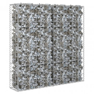 Perete gabion cu capace, 80 x 20 x 100 cm, oțel galvanizat - Img 2