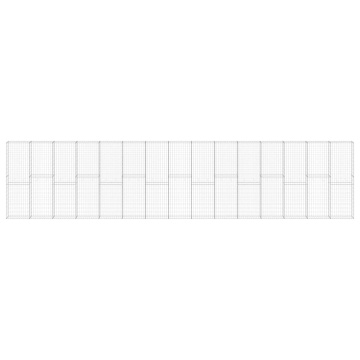 Perete gabion cu capace, 900 x 30 x 200 cm, oțel galvanizat - Img 4