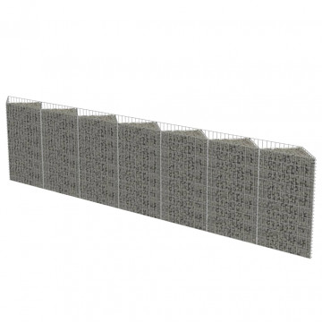 Perete gabion, oțel galvanizat, 450 x 30 x 100 cm - Img 2