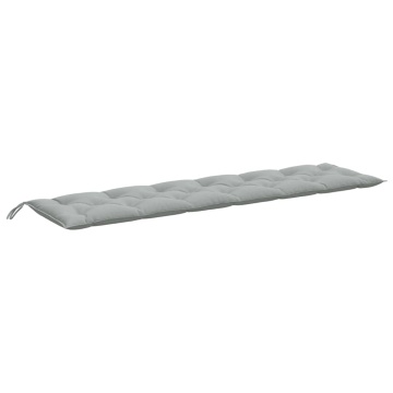 Pernă bancă de grădină 2db melanj gri deschis 200x50x7cm textil - Img 5