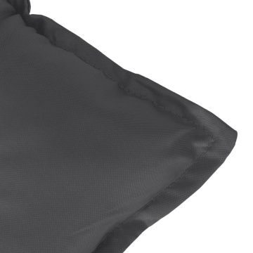 Pernă bancă de grădină, melanj antracit 100x50x7 cm textil - Img 8