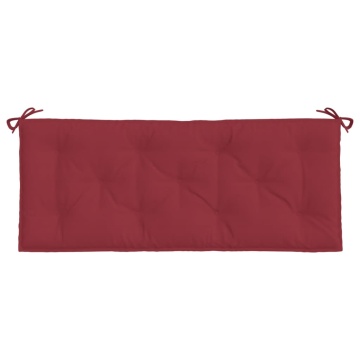 Pernă bancă de grădină, roșu vin, 120x50x7 cm, textil oxford - Img 4
