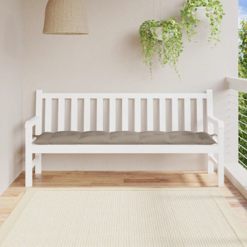 Pernă bancă de grădină, taupe, 180x50x7 cm, material oxford - Img 1