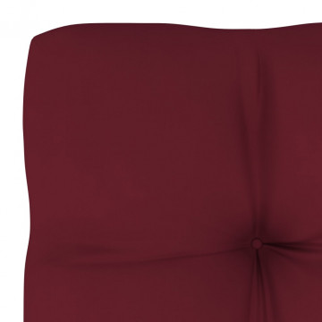 Pernă canapea din paleți, roșu vin, 70 x 70 x 10 cm - Img 4