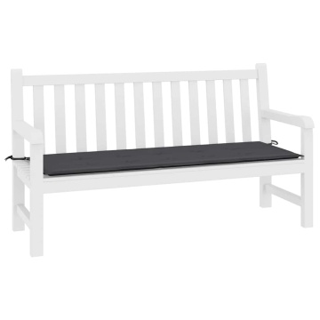Pernă de bancă de grădină antracit 200x50x4 cm textil oxford - Img 3