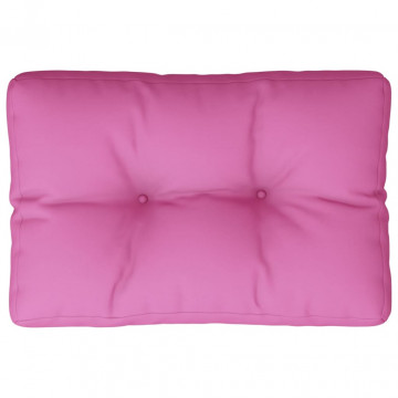 Pernă de paleți, roz, 50x40x12 cm, textil - Img 4