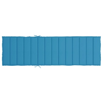 Pernă de șezlong, albastru, 200x70x3 cm, textil oxford - Img 8