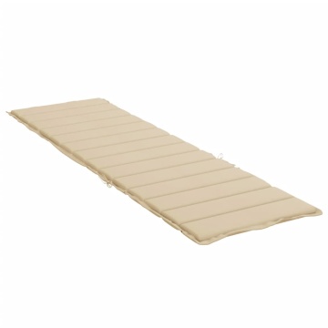 Pernă de șezlong, bej, 200x70x3 cm, textil oxford - Img 4