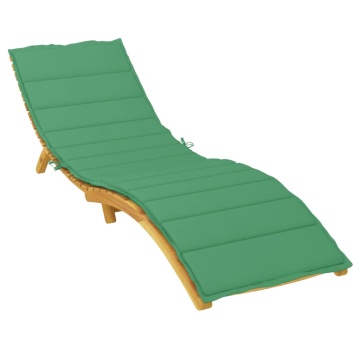 Pernă de șezlong, verde, 200x60x3 cm, textil oxford - Img 3