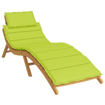 Pernă de șezlong, verde aprins, 186x58x4 cm, textil oxford - Img 3