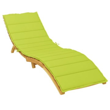 Pernă de șezlong, verde aprins, 200x60x3 cm, textil oxford - Img 3