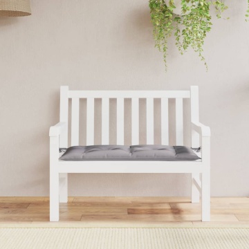 Pernă pentru bancă de grădină gri, 110x50x7 cm, material oxford - Img 1
