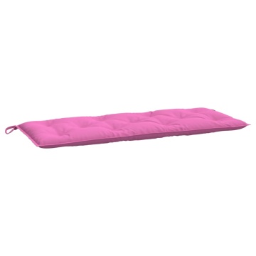 Pernă pentru bancă de grădină, roz, 120x50x7 cm, textil - Img 2