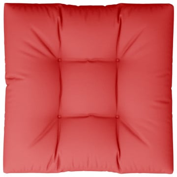 Pernă pentru paleți, roșu, 80x80x12 cm, material textil - Img 2