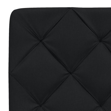 Pernă pentru tăblie de pat, negru, 100 cm, material textil - Img 6