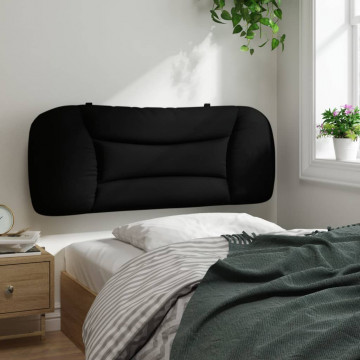 Pernă pentru tăblie de pat, negru, 100 cm, material textil - Img 4