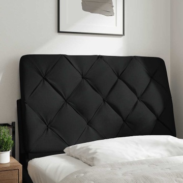 Pernă pentru tăblie de pat, negru, 90 cm, material textil - Img 2