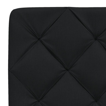 Pernă pentru tăblie de pat, negru, 90 cm, material textil - Img 6