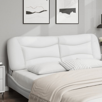 Pernă pentru tăblie pat, alb, 180 cm, piele artificială - Img 3