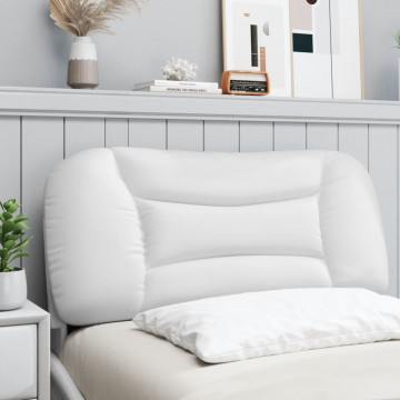 Pernă pentru tăblie pat, alb, 90 cm, piele artificială - Img 3