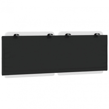 Pernă pentru tăblie pat, alb și negru, 140cm, piele artificială - Img 5