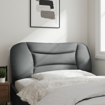 Pernă tăblie de pat, gri deschis, 100 cm, material textil - Img 3
