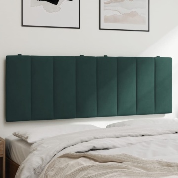 Pernă tăblie de pat, verde, 120 cm, catifea - Img 1