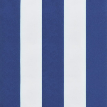 Perne bancă grădină, 2 buc., albastru&alb, 120x50x7 cm, textil - Img 6