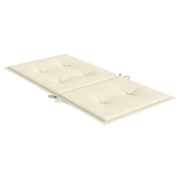 Perne cu spătar mic, 2 buc. crem 100x50x3 cm textil oxford - Img 8