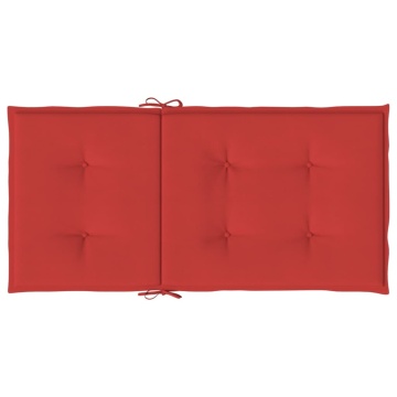 Perne cu spătar mic, 4 buc. roșu 100x50x3 cm textil oxford - Img 5