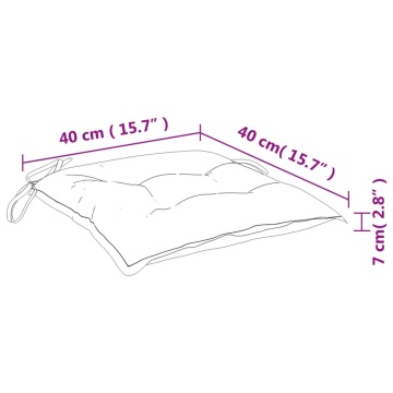 Perne de scaun, 2 buc., gri, 40 x 40 x 7 cm, textil - Img 7