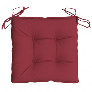 Perne de scaun, 2 buc., vin roșu, 50x50x7 cm, textil oxford - Img 8