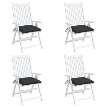 Perne de scaun, 4 buc., negru, 50x50x7 cm, textil oxford - Img 1