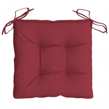 Perne de scaun, 6 buc., roșu vin, 40x40x7 cm, textil oxford - Img 8