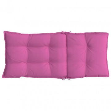 Perne de scaun cu spătar înalt, 6 buc, roz, țesătură Oxford - Img 5