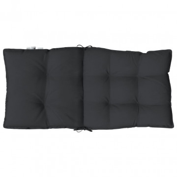 Perne de scaun spătar mic, 4 buc., negru, textil oxford - Img 5