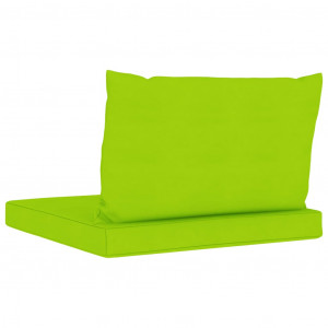 Perne pentru canapea din paleți, 2 buc., verde aprins, textil - Img 6