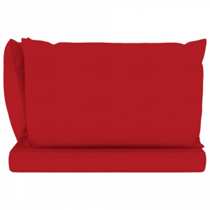 Perne pentru canapea din paleți, 3 buc., roșu, material textil - Img 4