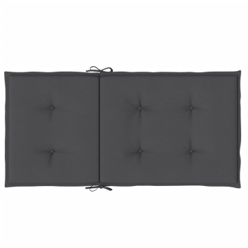 Perne scaun spătar mic 6 buc. melanj antracit 100x50x4cm textil - Img 5