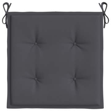 Perne scaune grădină 4 buc. antracit 50x50x3 cm țesătură Oxford - Img 8