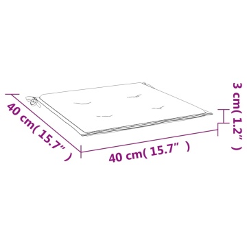 Perne scaune grădină 6 buc. gri 40x40x3 cm țesătură Oxford - Img 7