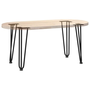 Picioare de masă în ac de păr 4 buc Negru 42 cm Oțel masiv - Img 7