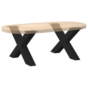 Picioare măsuță de cafea în formă de X 2 buc Negru Oțel - Img 7