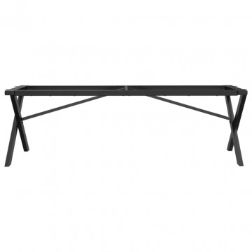 Picioare Măsuță de cafea X-Frame 140x30x43 cm Fontă - Img 4