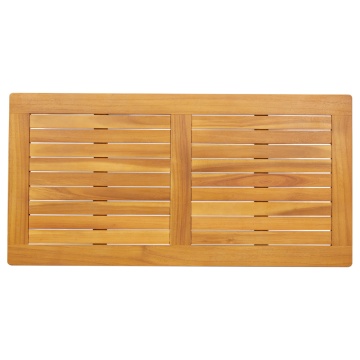 Placă de masă 100x50x2,2 cm din lemn masiv de acacia, dreptunghiulară - Img 2