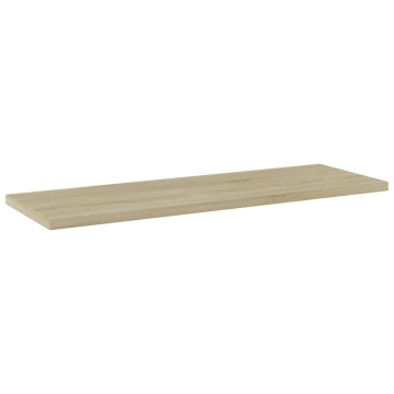 Plăci bibliotecă, stejar sonoma, 4 buc, 60 x 20 x 1,5 cm, PAL - Img 2