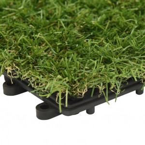 Plăci de iarbă artificială, 22 buc, verde, 30x30 cm - Img 7
