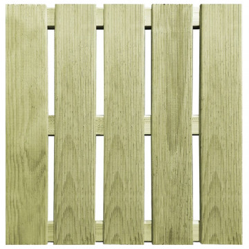 Plăci de pardoseală, 24 buc., verde, 50 x 50 cm, lemn - Img 1